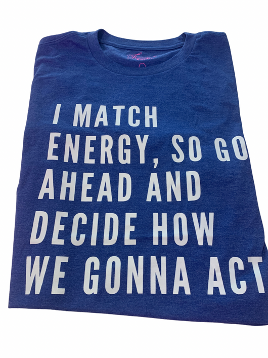 (PRE-ORDER) I MATCH ENERGY TEE-BLUE